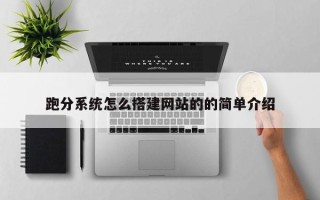 沧州跑分系统怎么搭建网站的的简单介绍